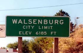 Walsenburg city limits sign
