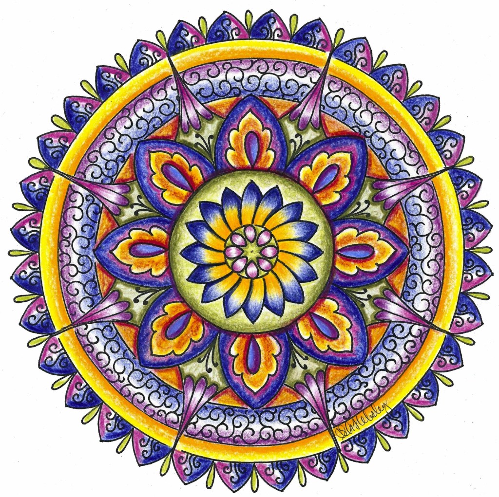 purple-and-yellow-mandala