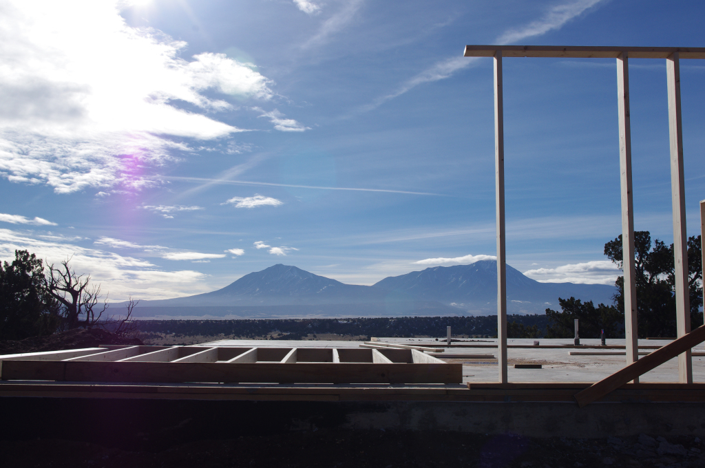 beginning to build on the slab comanche drive