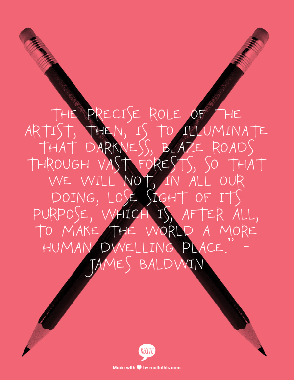 creativity and James Baldwin