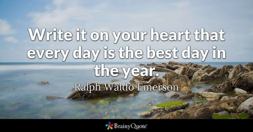 every day is the best day of the year